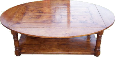 The Oval Panelled Coffee Table