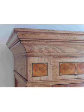 The Burnham with Yew Tree Oyster Inlay Bespoke Gun Cabinet