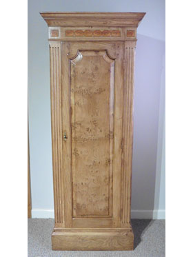 The Burnham with Yew Tree Oyster Inlay Bespoke Gun Cabinet