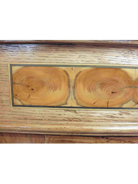 The Burnham with Yew Tree Oyster Inlay Bespoke Gun Cabinet